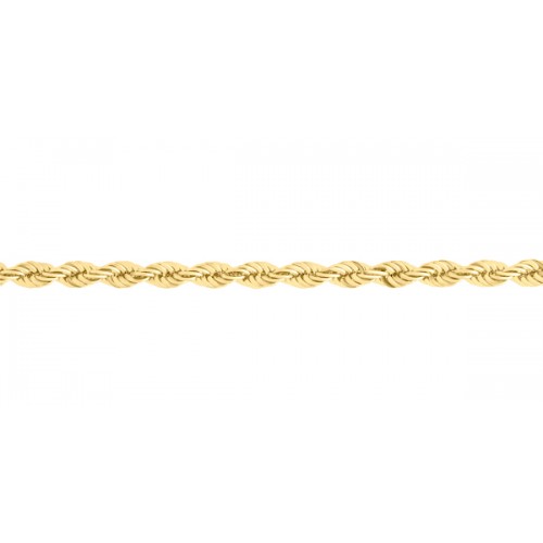 Gold bracelet 10kt, torsade 2.7mm